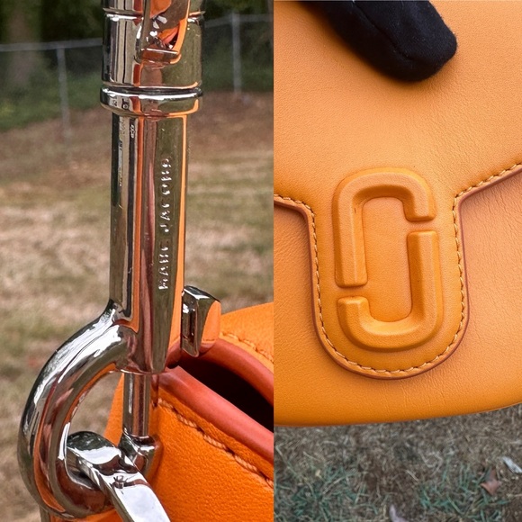 Marc Jacobs crossbody w/ COA The Covered J Marc Small Saddle Bag w/ dust bag - Picture 13 of 14